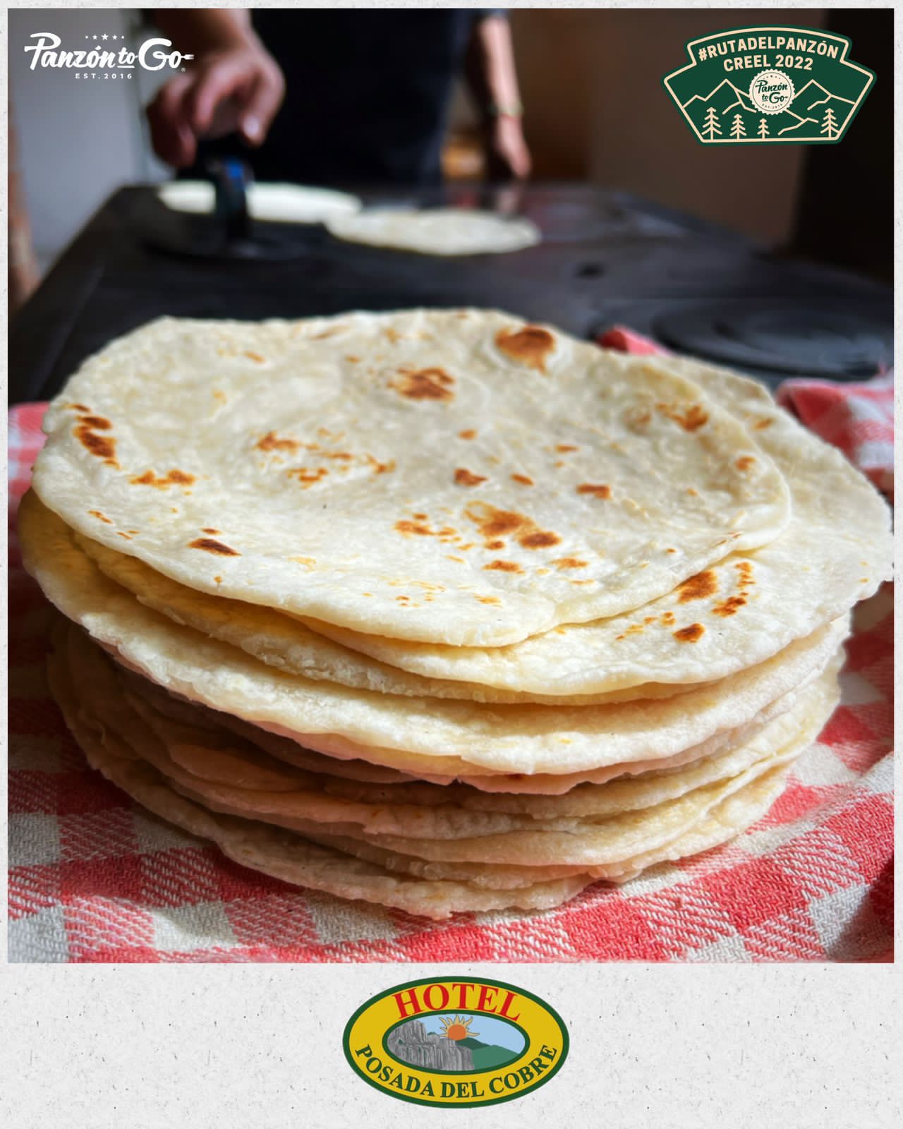 Tortillas de harina recién hechas listas